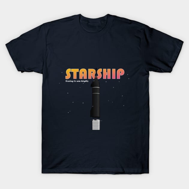 Starship SN20 Stacking T-Shirt by kkingsbe